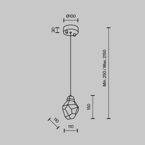 Подвесной светильник Modelux 4000K ML.88971.1 CH