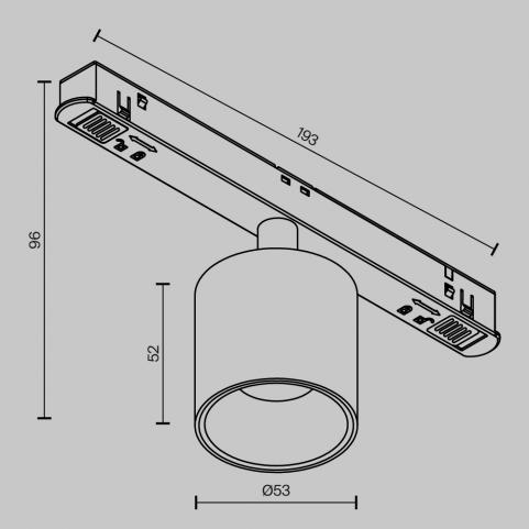 Трековый светильник Maytoni Technical Exility 2700-6000K Dim Smart Alfa S TR132-4-7W-DS-W