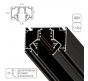 Шинопровод Arte Lamp Linea-Accessories A473206, магнитный встраиваемый в натяжной ПВХ потолок, черный 2м