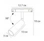 Магнитный трековый светильник Arte Lamp Linea 3000К A4670PL-1WH