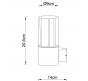 Настенный уличный светильник Arte Lamp Seginus A6515AL-1BK