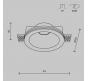 Точечный светильник Maytoni Technical Downlight Gyps Modern DL002-1-01-W-1