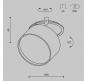 Точечный светильник Maytoni Technical Downlight 2200-4000K Onda DL024-12W-DTW-BMG