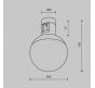 Трековый светильник Maytoni Technical Flarity 3000K Luna TR149-1-5W3K-BS